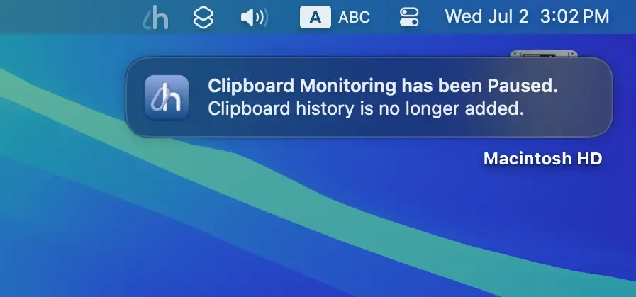 Pause Clipboard Monitoring